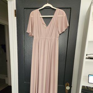 Dune Chiffon Show Me Your Mumu Emily Empire Dress - size Medium